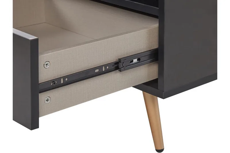 Indio Sängbord 50 cm - Svart/Guld - Möbler - Sovrum - Sängbord