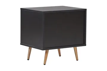 Indio Sängbord 50 cm - Svart/Guld - Möbler - Sovrum - Sängbord
