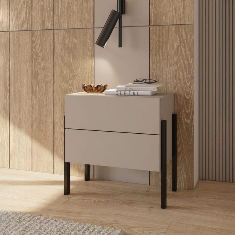 Sängbord Jukon S med 2 Lådor - Möbler - Sovrum - Sängbord