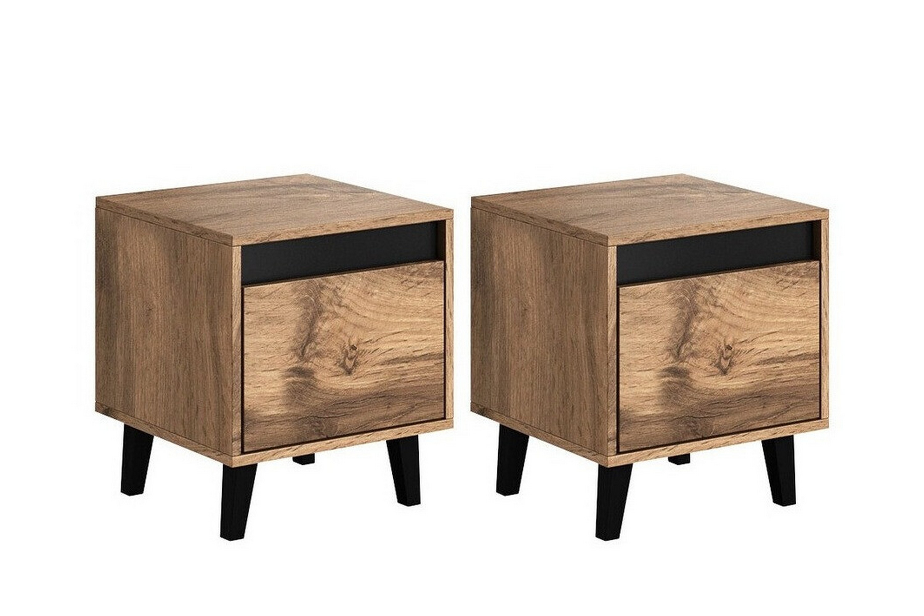 juniskär sängbord 40 cm antracit -