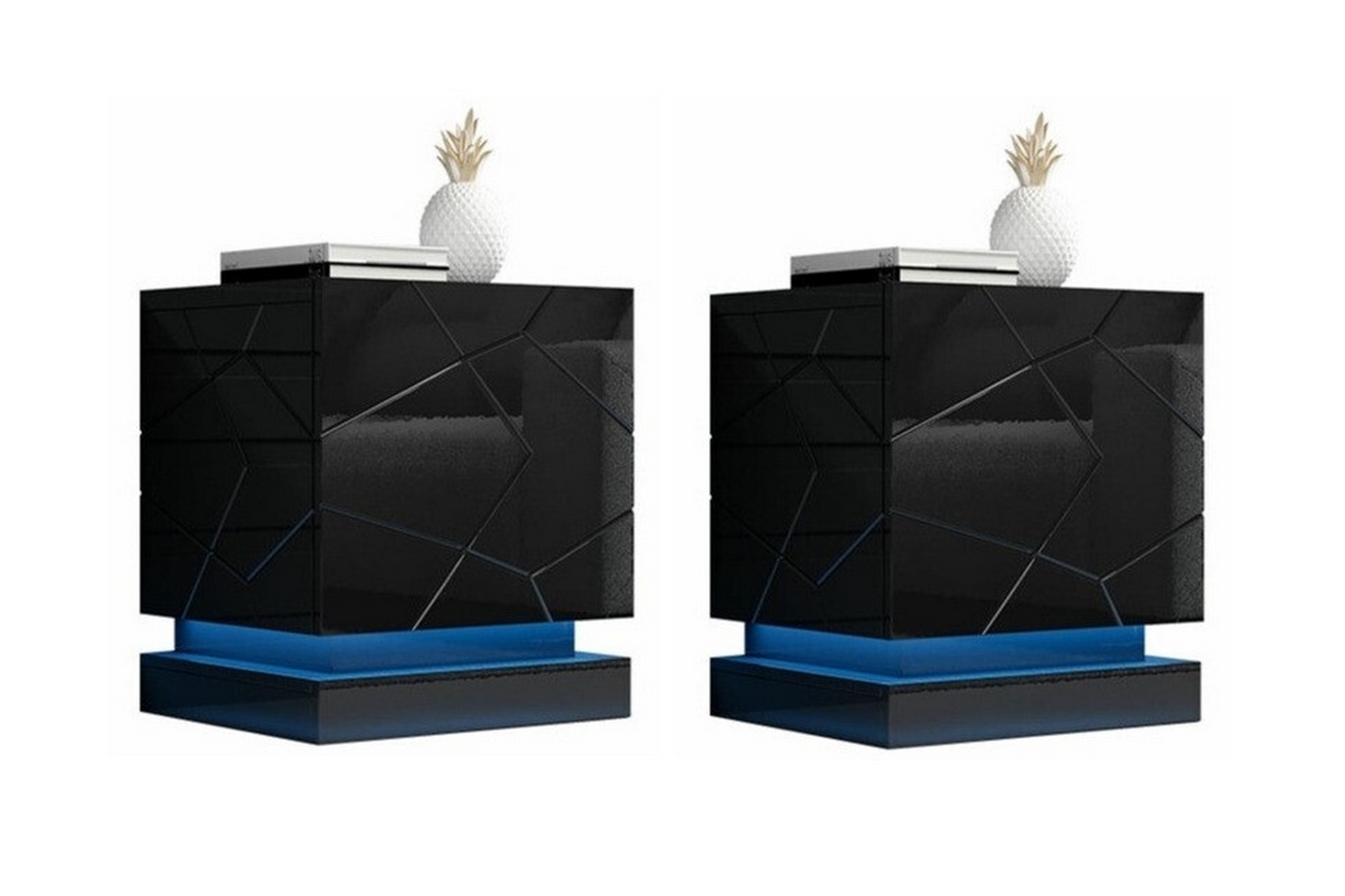 juniskär sängbord 46 cm svart -