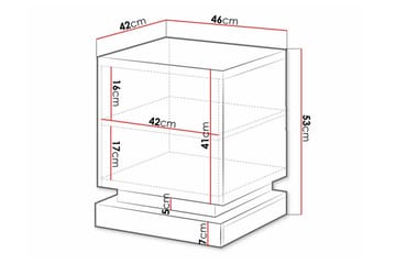 Juniskär Sängbord 46 cm - Svart - Möbler - Sovrum - Sängbord