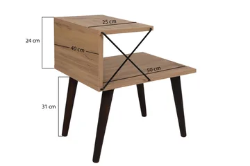 Kaysie Sängbord 50 cm - Natur - Möbler - Sovrum - Sängbord