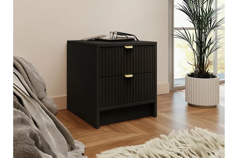 Kintore Sängbord 35 cm - Svart - Möbler - Sovrum - Sängbord