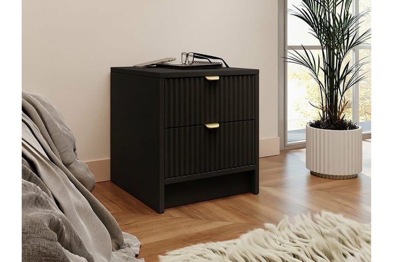 Kintore Sängbord 35 cm Svart - Möbler - Sovrum - Sängbord