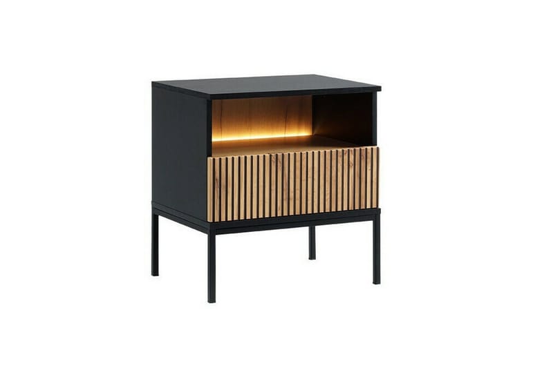 Klinkerville Sängbord 54 cm, Svart