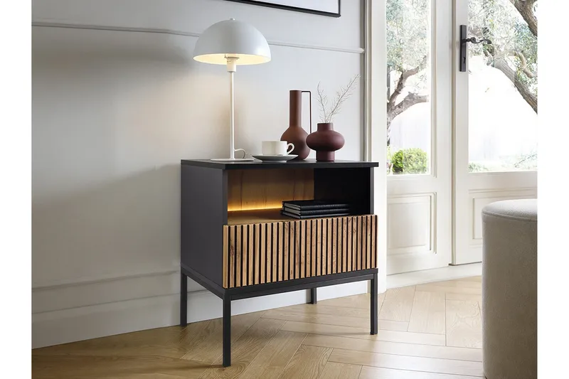 Klinkerville Sängbord 54 cm - Svart - Möbler - Sovrum - Sängbord