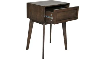 Sängbord Korsen - Brunlackad ek - Möbler - Sovrum - Sängbord