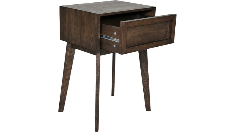 Sängbord Korsen - Brunlackad ek - Möbler - Sovrum - Sängbord