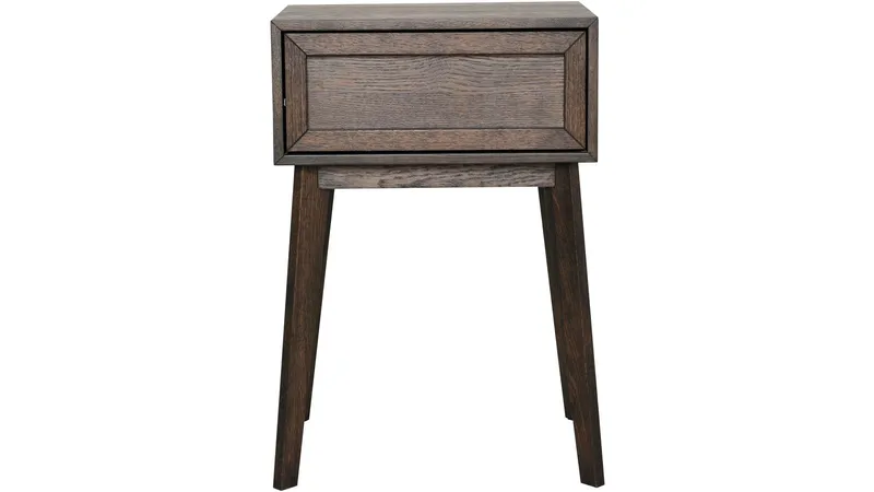 Sängbord Korsen - Brunlackad ek - Möbler - Sovrum - Sängbord