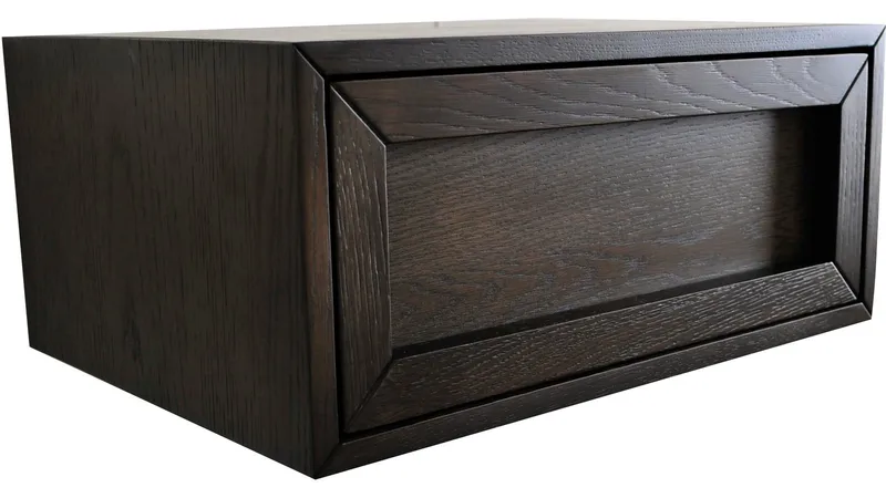 Sängbord Korsen för Vägg - Brunlackad ek - Möbler - Sovrum - Sängbord