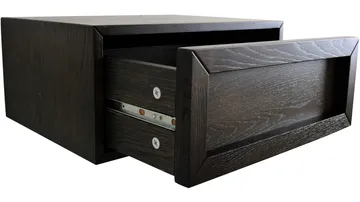 Sängbord Korsen för Vägg - Brunlackad ek - Möbler - Sovrum - Sängbord