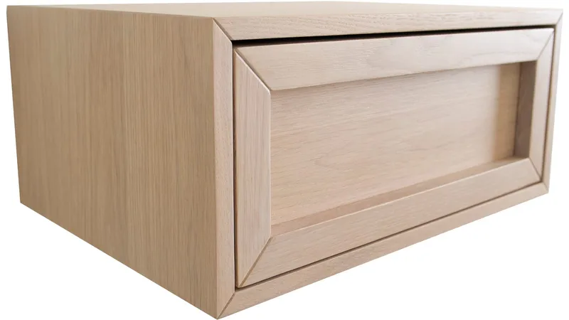 Sängbord Korsen för Vägg - Vitpigmenterad ek - Möbler - Sovrum - Sängbord
