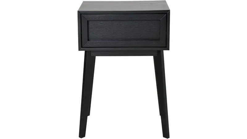 Sängbord Korsen - Svartlackad ek - Möbler - Sovrum - Sängbord