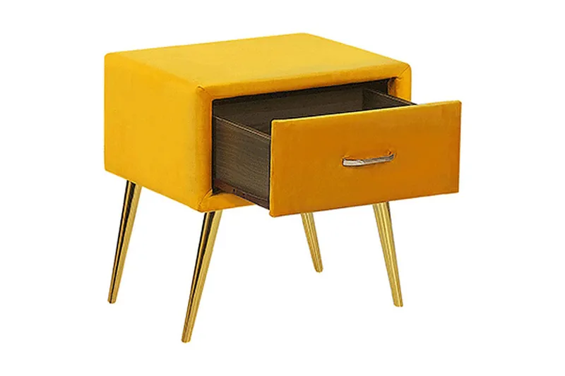 Larochelle Sängbord - Gul - Möbler - Sovrum - Sängbord