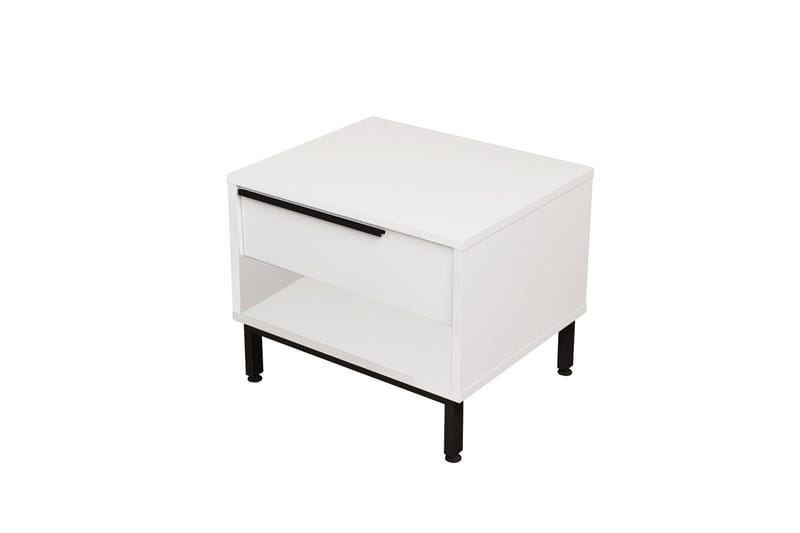 Liyakat Sängbord 53,6 cm - Vit - Möbler - Sovrum - Sängbord