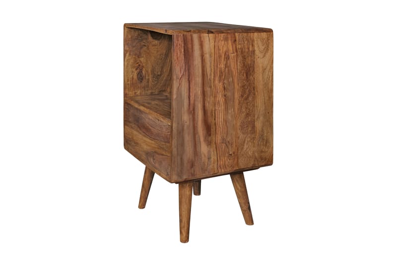 LOSIEWSKI Sängbord 40 cm m Förvaring Låda+Hylla Massivt Trä/ - Möbler - Sovrum - Sängbord