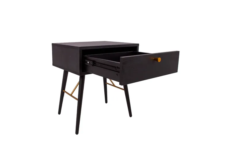 Luxemburg Sängbord Svart/Koppar - Möbler - Sovrum - Sängbord