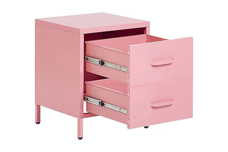 Malavin Sängbord 43 cm - Stål/Rosa - Möbler - Sovrum - Sängbord