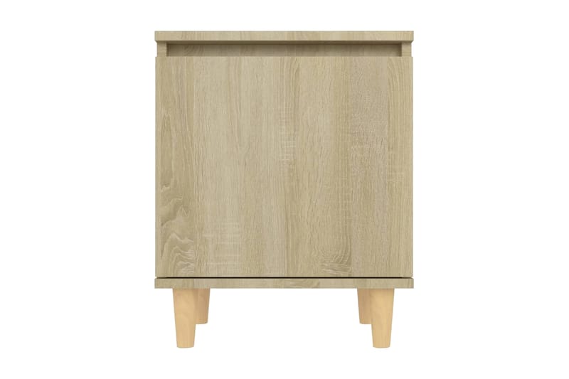 Sängbord med massiva träben sonoma-ek 40x30x50 cm - Brun - Möbler - Sovrum - Sängbord