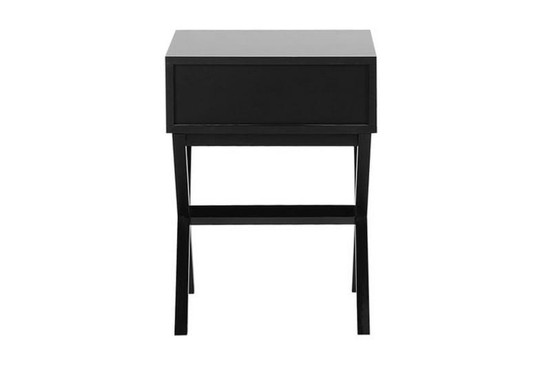 Mondejar Sängbord 40 cm med Förvaring Låda - Svart - Möbler - Sovrum - Sängbord