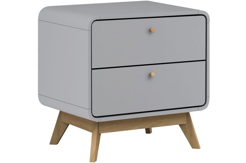 MUNCIE Sängbord 51 cm Grå - Möbler - Sovrum - Sängbord