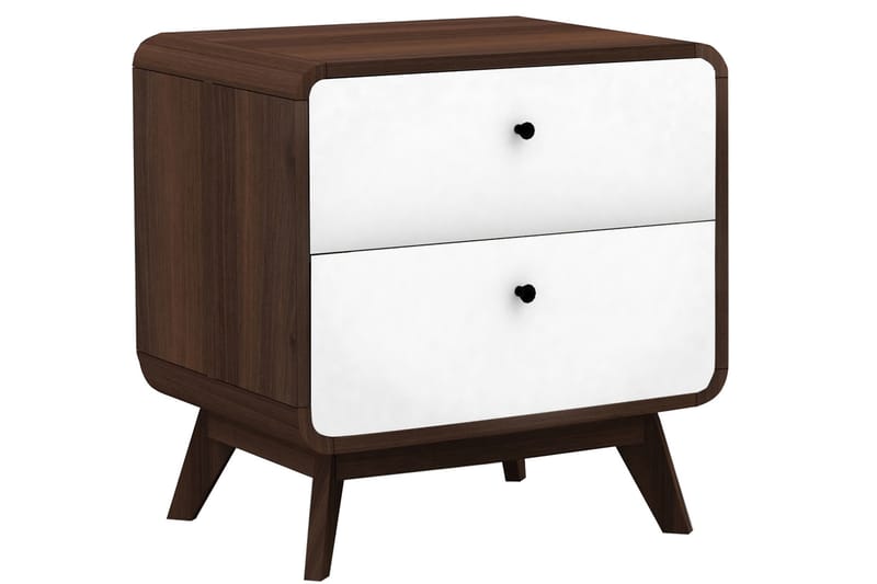 MUNCIE Sängbord 51 cm Vit - Möbler - Sovrum - Sängbord