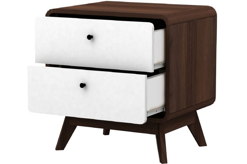 MUNCIE Sängbord 51 cm Vit - Möbler - Sovrum - Sängbord