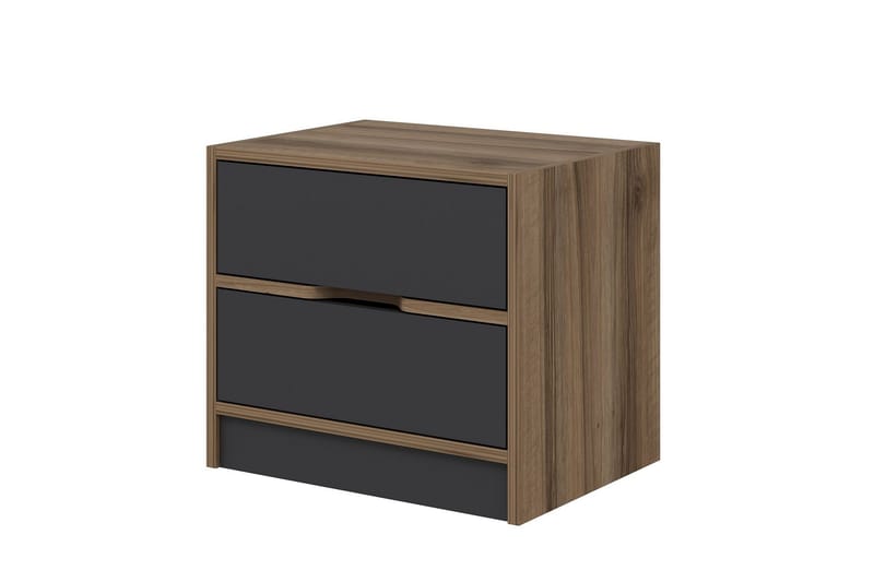 Munna Sängbord 54 cm - Valnöt/Antracit - Möbler - Sovrum - Sängbord