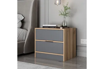 Munna Sängbord 54 cm - Valnöt/Antracit - Möbler - Sovrum - Sängbord