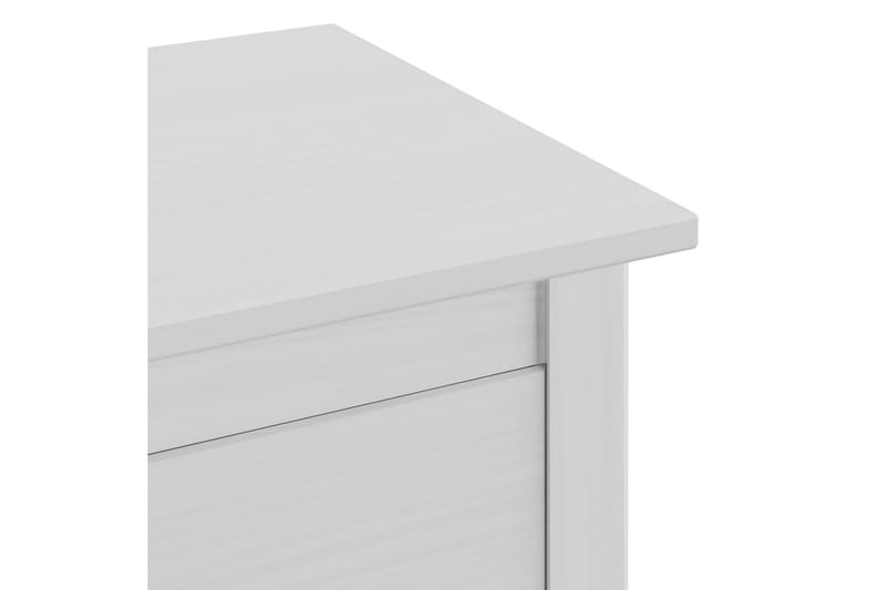 Nattduksbord 2 st Hill Range 46x35x49,5 cm massiv furu - Vit - Möbler - Sovrum - Sängbord