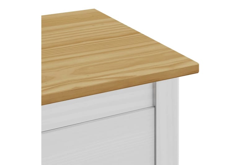 Nattduksbord 2 st Hill Range 46x35x49,5 cm massiv furu - Vit - Möbler - Sovrum - Sängbord