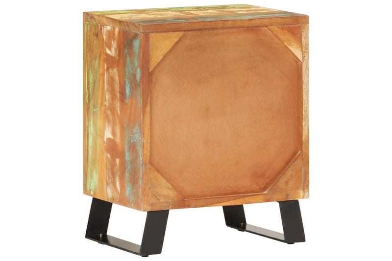 Nattduksbord 40x30x50 cm massivt återvunnet trä - Flerfärgad - Möbler - Sovrum - Sängbord