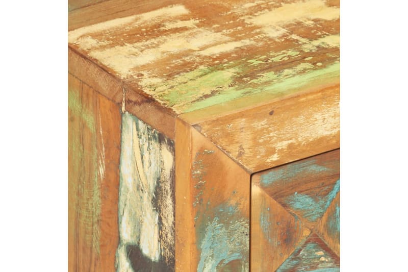 Nattduksbord 40x30x50 cm massivt återvunnet trä - Flerfärgad - Möbler - Sovrum - Sängbord
