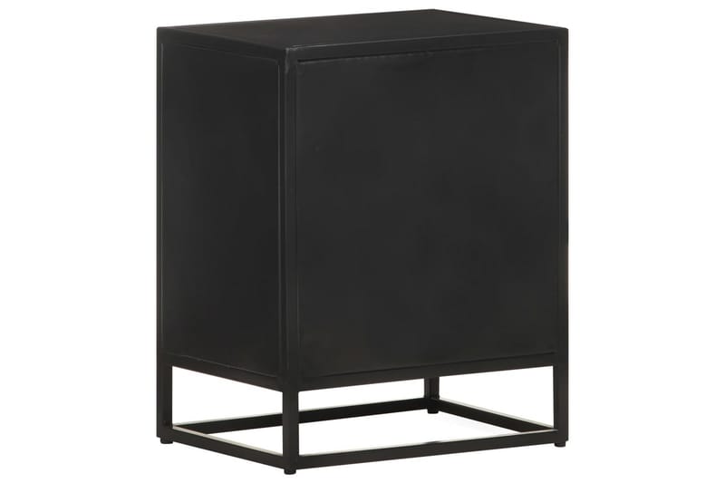 Nattduksbord 40x30x50 cm massivt grovt mangoträ - Svart - Möbler - Sovrum - Sängbord