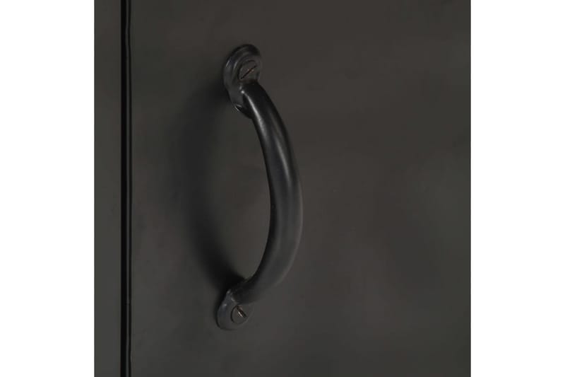 Nattduksbord 40x30x52 cm grovt mangoträ - Svart - Möbler - Sovrum - Sängbord