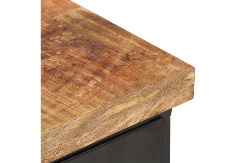 Nattduksbord 40x30x52 cm grovt mangoträ - Svart - Möbler - Sovrum - Sängbord
