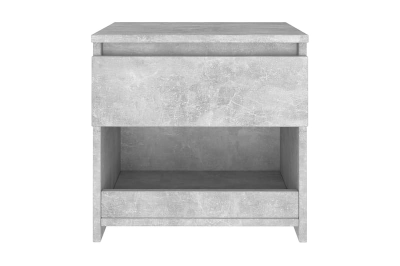 Nattduksbord betonggrå 40x30x39 cm spånskiva - Grå - Sängbord - Bord