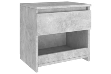 Nattduksbord betonggrå 40x30x39 cm spånskiva - Grå - Möbler - Sovrum - Sängbord