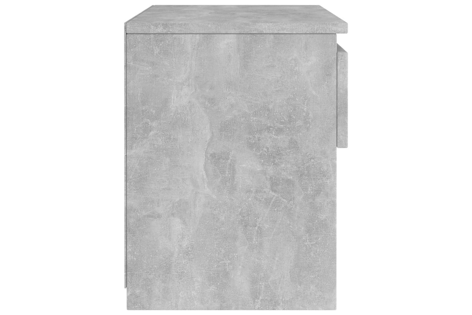Nattduksbord betonggrå 40x30x39 cm spånskiva - Grå - Möbler - Sovrum - Sängbord