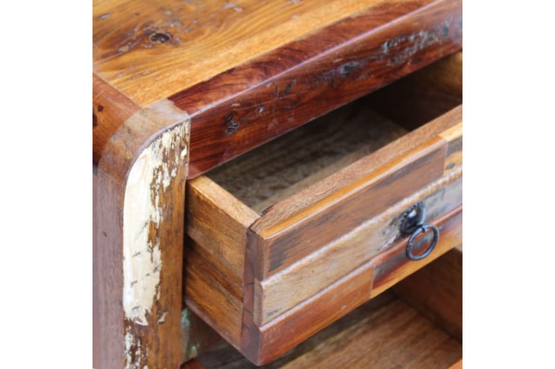 Nattduksbord massivt återvunnet trä 43x33x51 cm - Brun - Sängbord - Bord