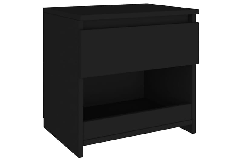 Nattduksbord svart 40x30x39 cm spånskiva - Svart - Sängbord - Bord