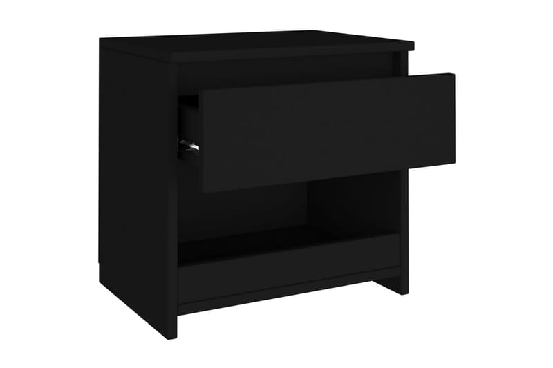 Nattduksbord svart 40x30x39 cm spånskiva - Svart - Möbler - Sovrum - Sängbord