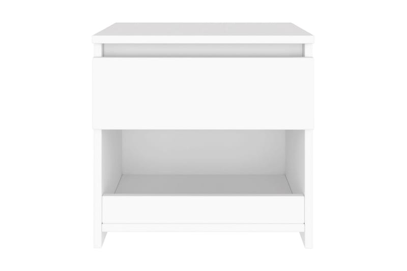 Nattduksbord vit 40x30x39 cm spånskiva - Vit - Möbler - Sovrum - Sängbord