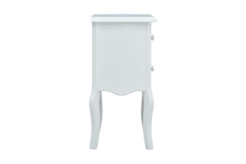 Nattduksbord vit och grå 43x32x65 cm MDF - Flerfärgad - Sängbord - Bord