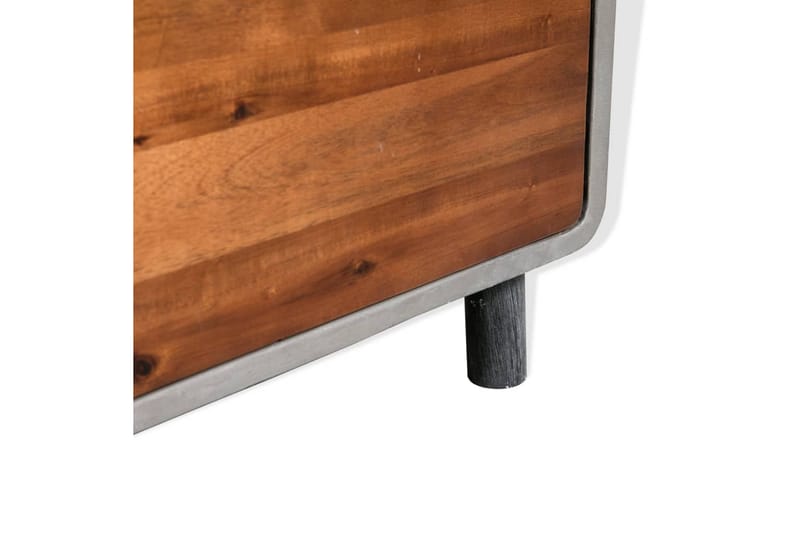 Nattdukssbord i betong och massivt akaciaträ 40x30x50 cm - Grå - Möbler - Sovrum - Sängbord