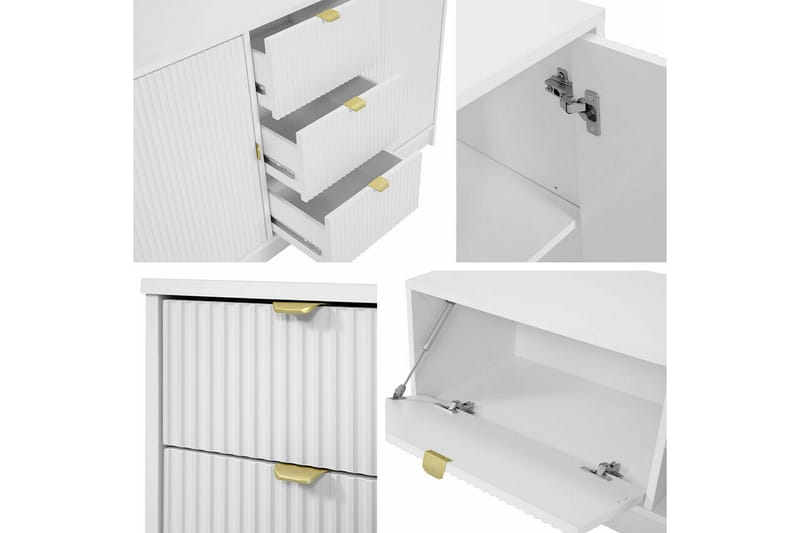 Novaj Sängbord 35 cm Vit - Möbler - Sovrum - Sängbord