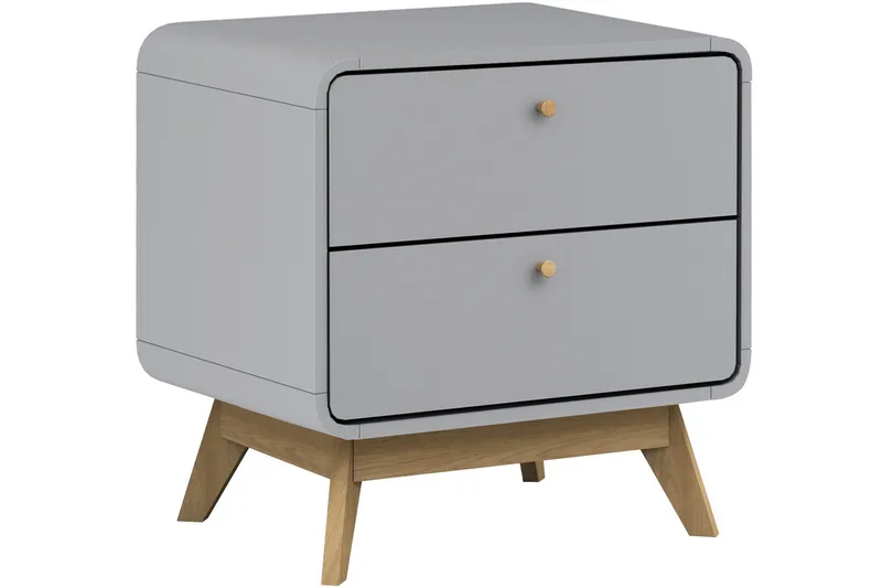 Olivet Sängbord 51 cm - Grå - Möbler - Sovrum - Sängbord