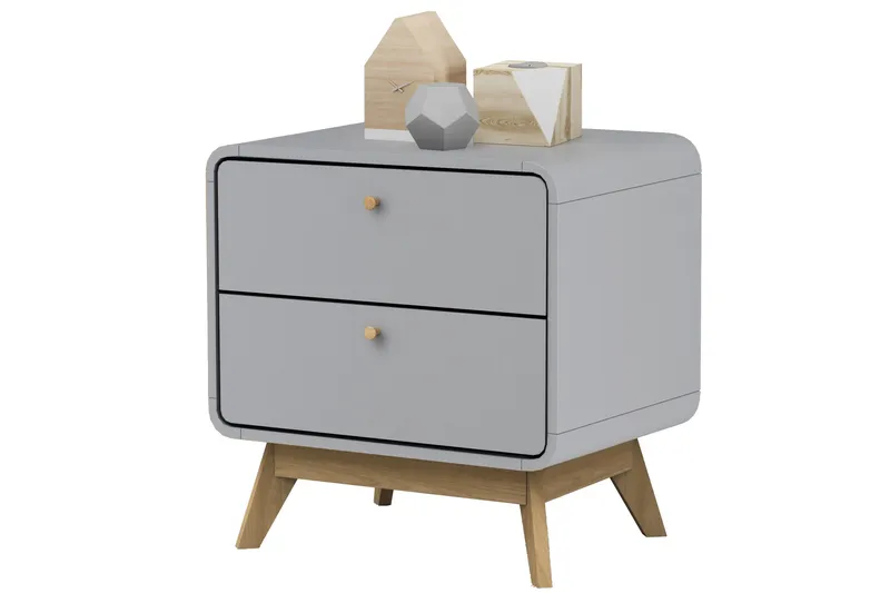 Olivet Sängbord 51 cm - Grå - Möbler - Sovrum - Sängbord