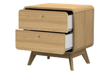 Olivet Sängbord 51 cm i Trä med Lådor - Brun - Möbler - Sovrum - Sängbord